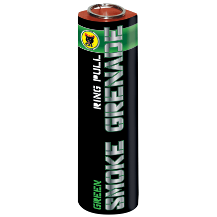 Black Cat 90 Second Ring Pull Smoke Grenade - Green