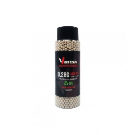 Vorsk 0.28g Biodegradable BB Ammunition - 3600rnd