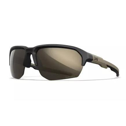 Wiley X WX JAKL Captivate Tungsten Mirror Lens / Matte Black/Tan Frame