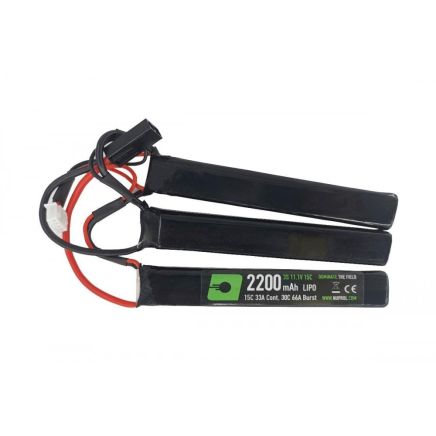 Nuprol 11.1v 2200mAh 15C Li-Po Nunchuck Battery - Tamiya Connector