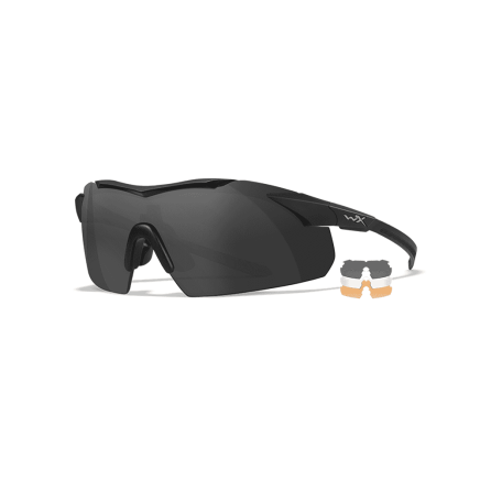 Wiley X VAPOR COMM 2.5 Safety Glasses - Grey/Clear/Rust Lenses