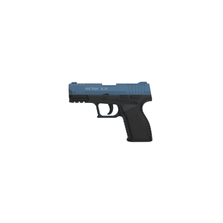 Retay XR 9mm Blank Firing Pistol - Black / Blue