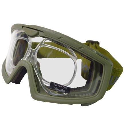 Battle Visor Goggles with Insert - Green
