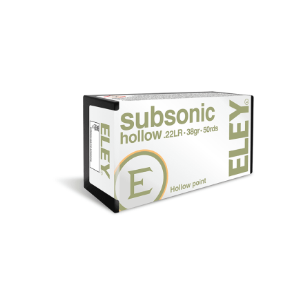 Eley Subsonic Hollow .22LR - Box of 50