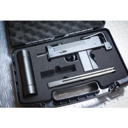 Maruzen Ingram M11 Gas Blowback - Suppressor & Gun Case Set