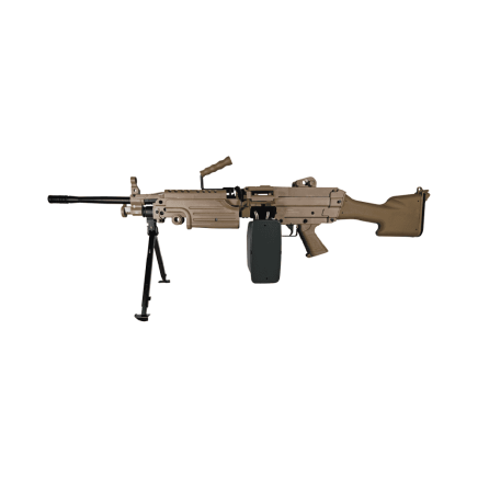 A&K Cybergun M249 Mk2 AEG Support Gun - Dark Earth