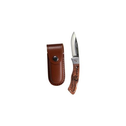 Jack Pyke Shires 3" Lock Knife - Engraved Handle - Deer 