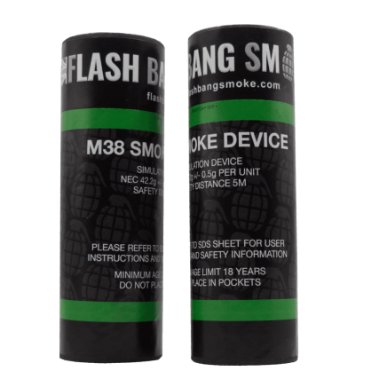 Flash Bang Smoke M38 Friction Smoke Grenade - Green