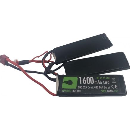 Nuprol 11.1v 1600mAh 20C Li-Po Nunchuck Battery - Deans Connector