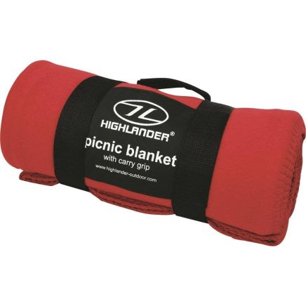 Highlander Outdoor Fleece Blanket - Red