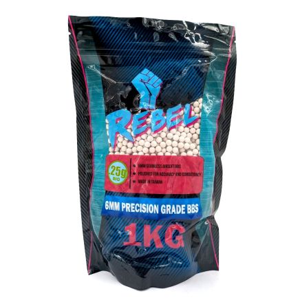 Rebel Precision BIO 6mm BBs 1kg Bag - 0.25g