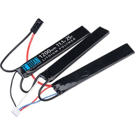 Titan LiPo 11.1v 1200mAh 25C Triple T-Plug (Deans)