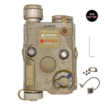 SomoGear PEQ-15 FP Airsoft Aiming Red Laser IR Illuminator - Tan