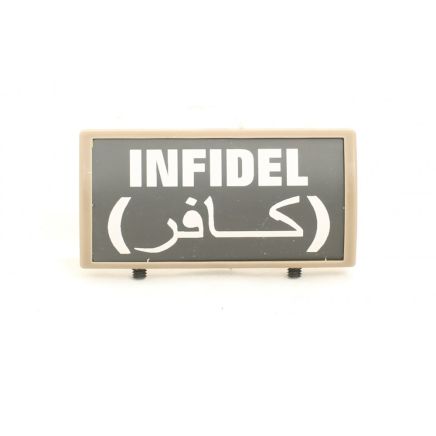 Custom Rail Panel Infidel with Arabic - Dark Earth