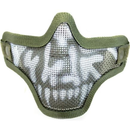 Nuprol Mesh Lower Face Shield - Skull Green