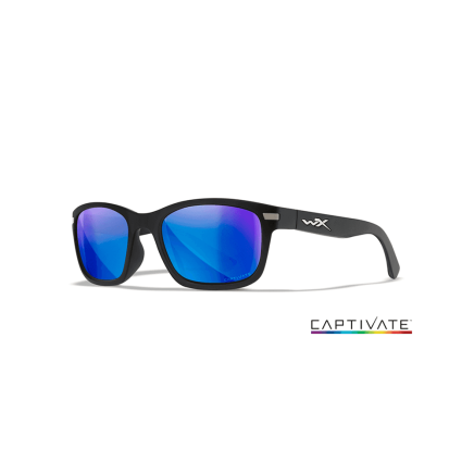 Wiley X Helix Captivate Blue Mirror Matte Black Frame