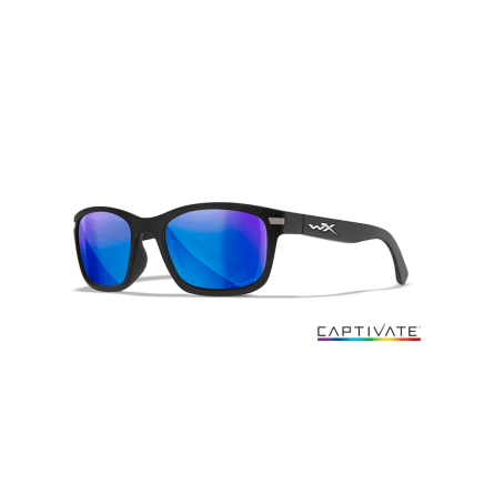 Helix Captivate Blue Mirror Matte Black Frame