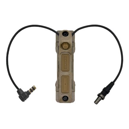 SomoGear SomoBoat Vis-Override Tactical Pressure Switch - Somogear NGAL/LA23 illuminator - Flat Dark Earth