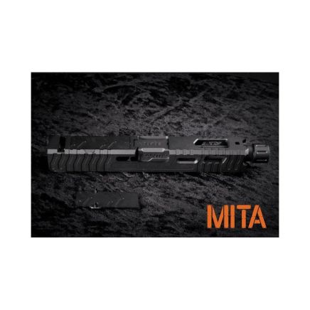 M.I.T. Airsoft G19 L Style Slide Set - Black Outer Barrel