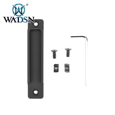 WADSN M-LOK & Keymod CNC Aluminium Panel for Flashlight Pressure Pad - Black