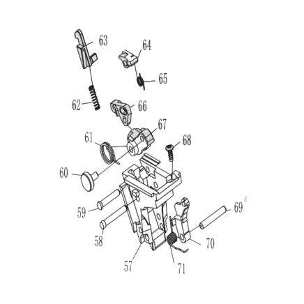 Nuprol Raven EU17 Pistol Hammer Assembly