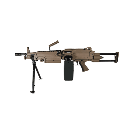 A&K Cybergun M249 Para AEG Support Gun - Dark Earth