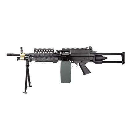 A&K Cybergun M249 Para AEG Support Gun - Black