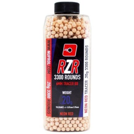 Nuprol RZR Red Tracer BBs - 0.20g (3300)