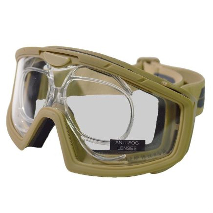 Battle Visor Goggles with Insert - Tan