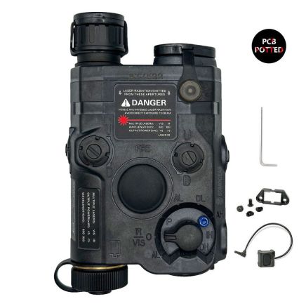 SomoGear PEQ-15 FP Airsoft Aiming Red Laser IR Illuminator - Black