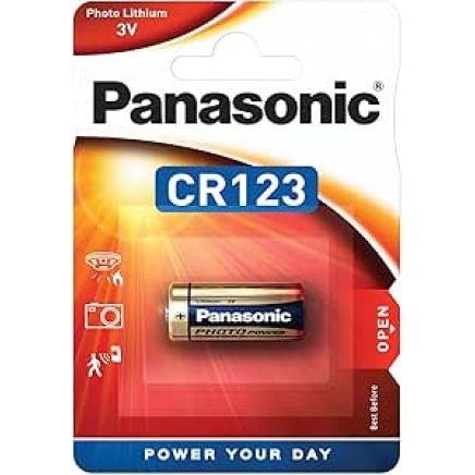 Panasonic CR123 / CR123a Battery - Single Pack