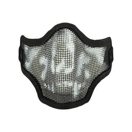Viper Tactical Mesh Lower Face Protection Mask - Black Skull