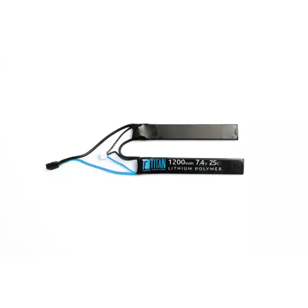 Titan LiPo 1200mAh 7.4v 25C Nunchuck T-Plug (Deans)