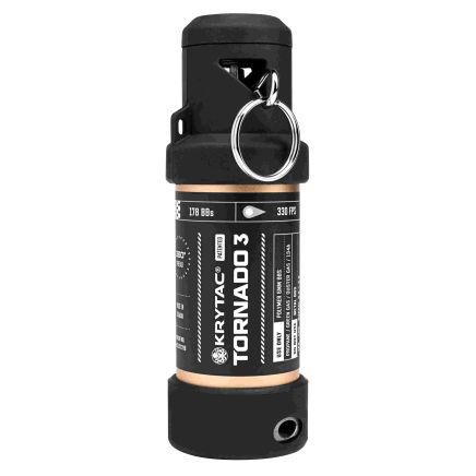 Krytac TORNADO 3 Timed Airsoft Frag Grenade - Black & Gold - PRE-ORDER