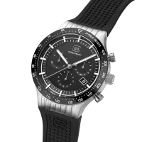 Glock Precision Limited Edition Silver Steel Case / Black Silicone Strap Watch GW-34-4-24