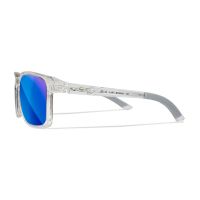 Wiley X WX ALFA Captivate Polarised Blue Mirror Lens / Gloss Clear Crystal Frame