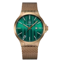 Glock Precision Coyote Steel Case / Black Mesh Strap Watch GW-12-2-24