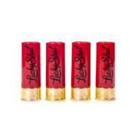 Lucky Shot 12 Gauge Shotgun Shell Shot Glasses - Set of 4