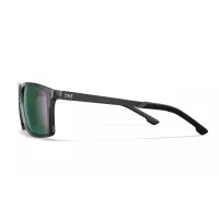 Wiley X WX AXE Captivate Polarised Green Mirror Lens / Gloss Crystal Grey Frame