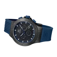 Glock Precision Limited Edition Black Steel Case / Blue Silicone Strap Watch GW-27-2-24