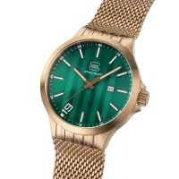 Glock Precision Coyote Steel Case / Black Mesh Strap Watch GW-12-2-24