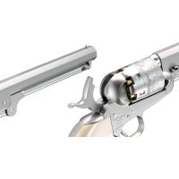 Tokyo Marui M1851 Navy Airsoft Spring Revolver - Silver