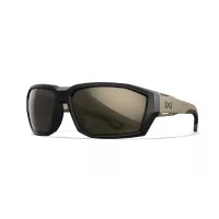 Wiley X ALPINE Captivate Polarised Tungsten Mirror Lens / Matte Black/Tan Frame