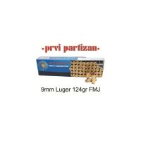 PPU 9mm Luger 124gr FMJ Ammunition - Box of 50