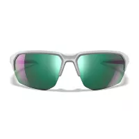 Wiley X WX JAKL Captivate Polarised Green Mirror Lens / Polished White Frame