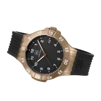 Glock Precision Coyote Steel Case / Black Silicone Strap Watch GW-15-7-22