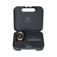 Glock Precision Coyote Steel Case / Coyote Link Strap Watch GW-35-2-22