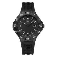 Glock Precision Tritium / Black Steel Case / Black Silicone Strap Watch GW-15-3-22