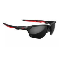 Wiley X WX JAKL Captivate Black Mirror Lens / Matte Black/Red Frame - American Sniper Signature Series)