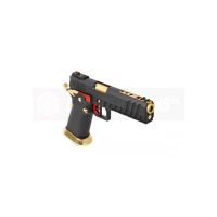 Armorer Works Custom Hi-Capa GBBP - Black Slide / Gold Barrel Full Auto